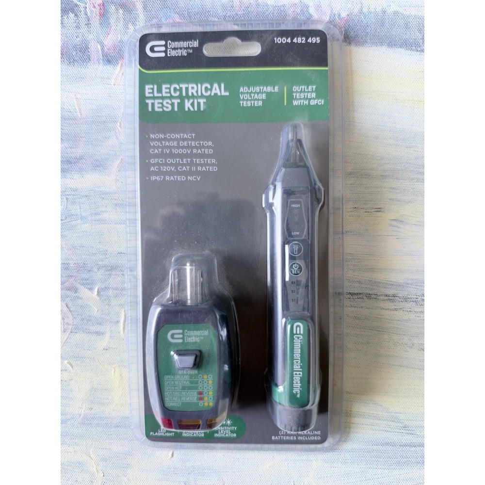 Commercial Electric Electrical Test Kit Voltage Detector GFCI 1004 482 495